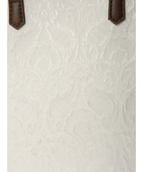 earth music&ecology（アースミュージックアンドエコロジー）の「スクエアジャガードバッグ ＊（トートバッグ・レディース・アイボリー/ブラック・FREE）」の12枚目の写真