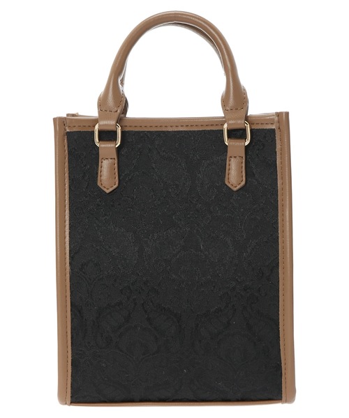 earth music&ecology（アースミュージックアンドエコロジー）の「スクエアジャガードバッグ ＊（トートバッグ・レディース・アイボリー/ブラック・FREE）」の17枚目の写真