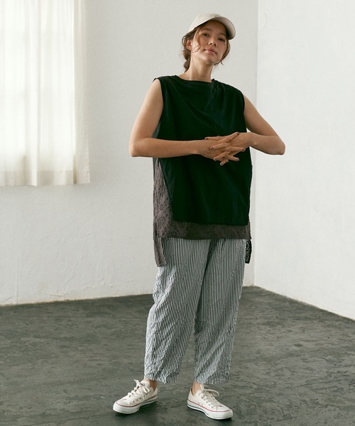 PUAL CE CIN（ピュアルセシン）の「冷感ストライプパンツ（その他パンツ・レディース・その他1/その他2・FREE）」の11枚目の写真