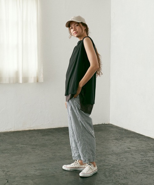 PUAL CE CIN（ピュアルセシン）の「冷感ストライプパンツ（その他パンツ・レディース・その他1/その他2・FREE）」の12枚目の写真