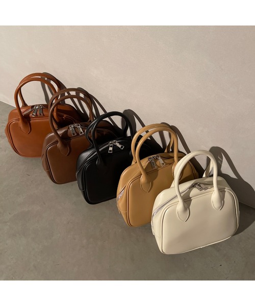 SpRay（スプレイ）の「２ＷＡＹスクエアボストンバッグ（ショルダーバッグ・レディース・ブラック/ダークブラウン/ベージュ/ブラウン/アイボリー・FREE）」の8枚目の写真