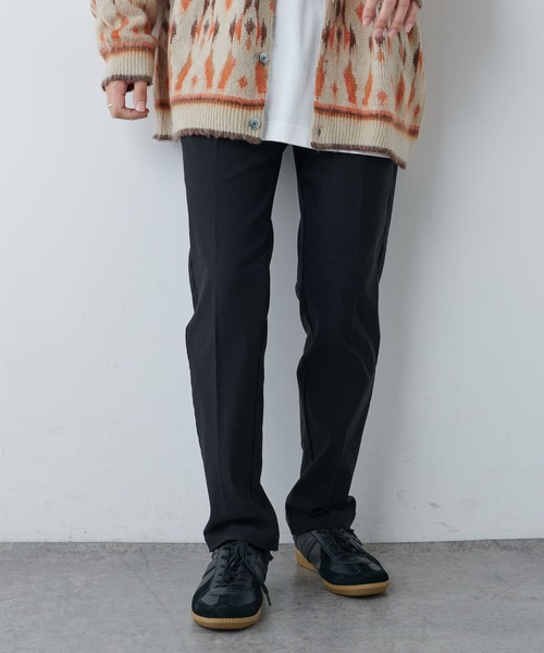 DISCOAT（ディスコート）の「【ULTRA STRETCH/ウルトラストレッチ】スタンダードストレートパンツ（スラックス・メンズ・ネイビー/グリーン/モカ/ブラック・SMALL/MEDIUM/LARGE）」の2枚目の写真