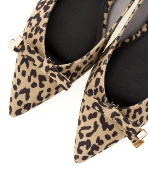 RANDA（ランダ）の「2WAY ソフト リボンデザインフラットパンプス（パンプス・レディース・ブラック/ブロンズ/レオパード/イエロー・22/22.5/24.5/23/24/25/23.5/25.5）」の16枚目の写真