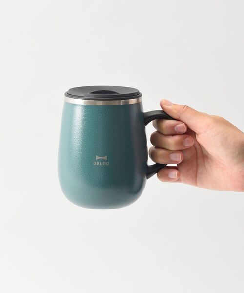BRUNO（ブルーノ）の「蓋つきステンレスマグ tall（グラス/マグカップ/タンブラー・レディース・カーキ/アイボリー/ブルーグリーン/オレンジ/ブラウン/グレー/ピンク/グレー系その他/グレイッシュベージュ・ﾌﾘ-）」の19枚目の写真