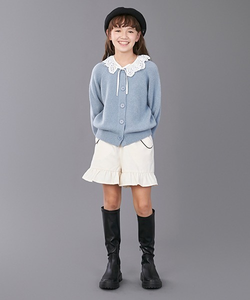 Lycee mine(リセマイン)の「ベレー帽(ハンチング/ベレー帽・キッズ・モカ/ブラック・FREE)」の14枚目の写真