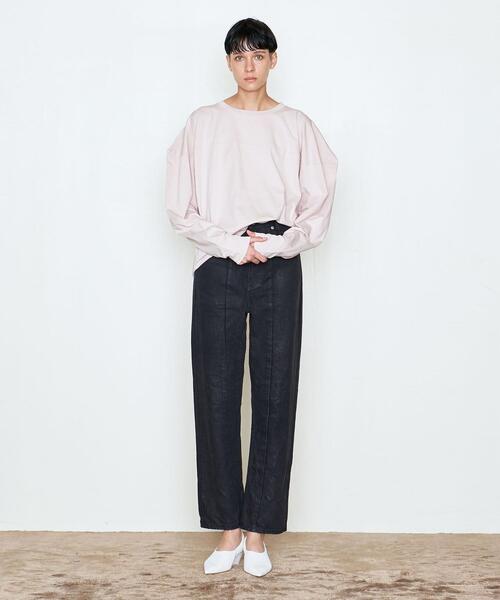 AEWEN MATOPH(イウエン マトフ)の「<AEWEN MATOPH(イウエン マトフ)>コットン ドルマン ロングスリーブTシャツ(Tシャツ/カットソー・レディース・ホワイト/ブラック/ライトピンク・FREE)」の4枚目の写真