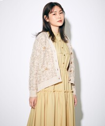 Diagram | ミックスツイードニットカーディガン(カーディガン/ボレロ)