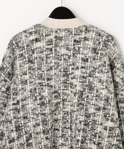 Diagram(ダイアグラム)の「ミックスツイードニットカーディガン(カーディガン/ボレロ・レディース・ベージュ/グレー・36)」の15枚目の写真