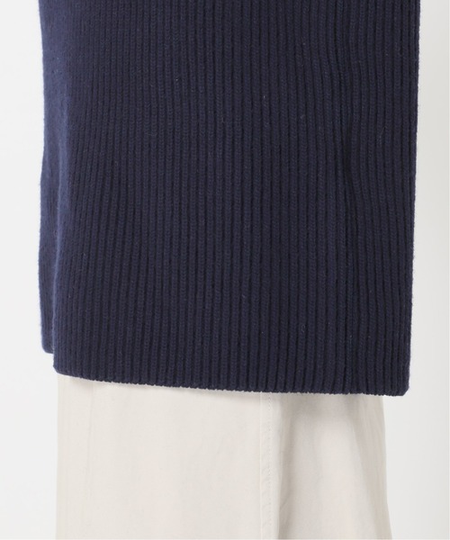 CITYSHOP（シティーショップ）の「AZE BIG COLLAR：ニット（ニット/セーター・レディース・ホワイト/ネイビー・FREE）」の6枚目の写真