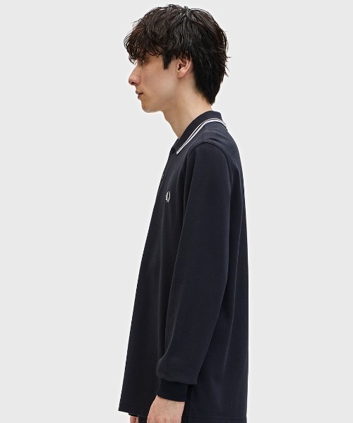 Fred Perry M3636 ブラック 長袖ポロシャツ フレッドペリー FRED PERRY The Fred Perry Shirt M3636 長袖
