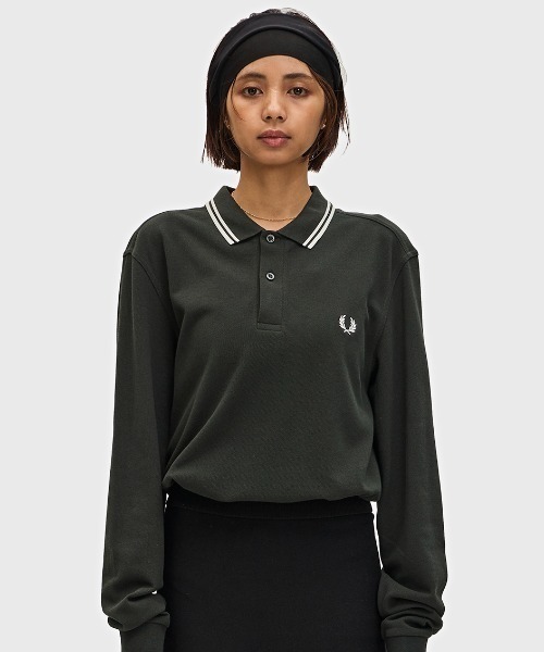 フレッドペリー M3636 ブラック 長袖ポロシャツ フレッドペリー FRED PERRY The Fred Perry Shirt M3636 長袖