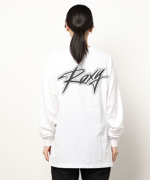ROXY(ロキシー)の「【ZOZO限定アイテム】LOGO LONGSLEEVE TEE/ロキシーバックプリント長袖ロンT(Tシャツ/カットソー・レディース・ブラウン/グレー/ホワイト・FREE)」の6枚目の写真