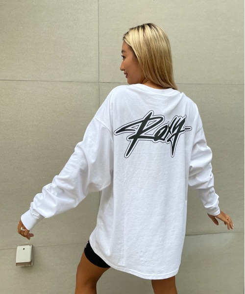 ROXY(ロキシー)の「【ZOZO限定アイテム】LOGO LONGSLEEVE TEE/ロキシーバックプリント長袖ロンT(Tシャツ/カットソー・レディース・ブラウン/グレー/ホワイト・FREE)」の8枚目の写真