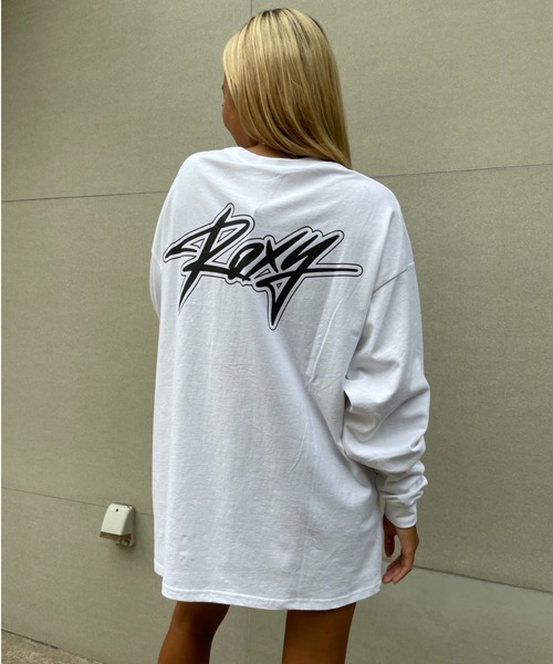 ROXY(ロキシー)の「【ZOZO限定アイテム】LOGO LONGSLEEVE TEE/ロキシーバックプリント長袖ロンT(Tシャツ/カットソー・レディース・ブラウン/グレー/ホワイト・FREE)」の9枚目の写真