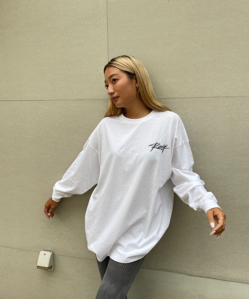 ROXY(ロキシー)の「【ZOZO限定アイテム】LOGO LONGSLEEVE TEE/ロキシーバックプリント長袖ロンT(Tシャツ/カットソー・レディース・ブラウン/グレー/ホワイト・FREE)」の15枚目の写真