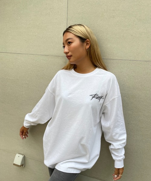 ROXY(ロキシー)の「【ZOZO限定アイテム】LOGO LONGSLEEVE TEE/ロキシーバックプリント長袖ロンT(Tシャツ/カットソー・レディース・ブラウン/グレー/ホワイト・FREE)」の16枚目の写真