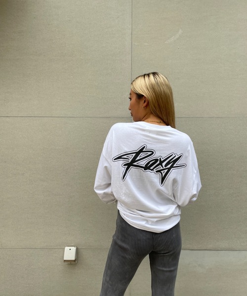 ROXY(ロキシー)の「【ZOZO限定アイテム】LOGO LONGSLEEVE TEE/ロキシーバックプリント長袖ロンT(Tシャツ/カットソー・レディース・ブラウン/グレー/ホワイト・FREE)」の19枚目の写真