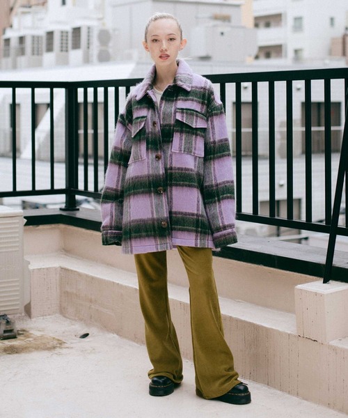 X-girl（エックスガール）の「EASY FLARE PANTS（その他パンツ・レディース・ブラック/ピンク/グリーン・XS/M/S）」の12枚目の写真