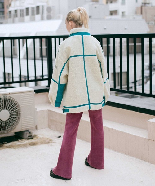 X-girl（エックスガール）の「EASY FLARE PANTS（その他パンツ・レディース・ブラック/ピンク/グリーン・XS/M/S）」の11枚目の写真