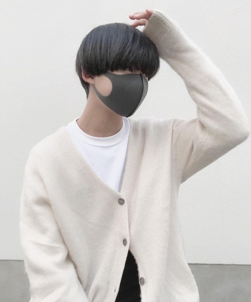 ８(eight)（エイト）の「ニットカーディガン（カーディガン/ボレロ・メンズ・ブラック/レッド/グリーン/アイボリー/ブルーグレー/マスタード/グレイッシュベージュ/スモーキーグリーン系・MEDIUM/LARGE）」の2枚目の写真