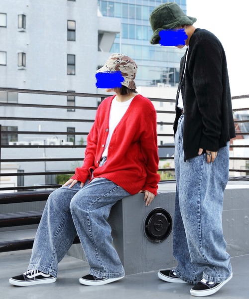 ８(eight)（エイト）の「ニットカーディガン（カーディガン/ボレロ・メンズ・ブラック/レッド/グリーン/アイボリー/ブルーグレー/マスタード/グレイッシュベージュ/スモーキーグリーン系・MEDIUM/LARGE）」の13枚目の写真