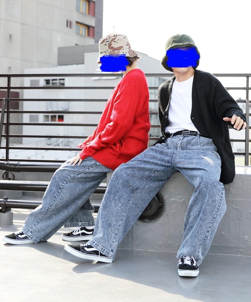 ８(eight)（エイト）の「ニットカーディガン（カーディガン/ボレロ・メンズ・ブラック/レッド/グリーン/アイボリー/ブルーグレー/マスタード/グレイッシュベージュ/スモーキーグリーン系・MEDIUM/LARGE）」の17枚目の写真