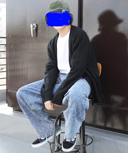 ８(eight)（エイト）の「ニットカーディガン（カーディガン/ボレロ・メンズ・ブラック/レッド/グリーン/アイボリー/ブルーグレー/マスタード/グレイッシュベージュ/スモーキーグリーン系・MEDIUM/LARGE）」の20枚目の写真