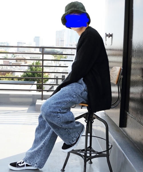 ８(eight)（エイト）の「ニットカーディガン（カーディガン/ボレロ・メンズ・ブラック/レッド/グリーン/アイボリー/ブルーグレー/マスタード/グレイッシュベージュ/スモーキーグリーン系・MEDIUM/LARGE）」の22枚目の写真