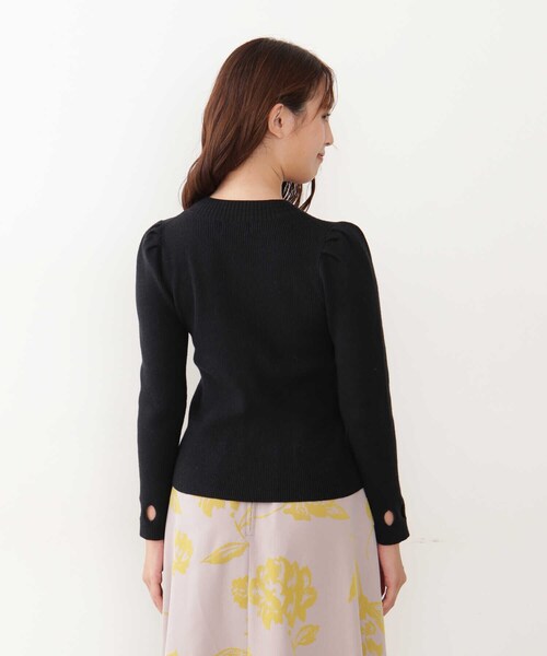 JILL by JILL STUART（ジルバイジルスチュアート）の「◇カットアウトニット（ニット/セーター・レディース・ブラック/グリーン・FREE）」の16枚目の写真