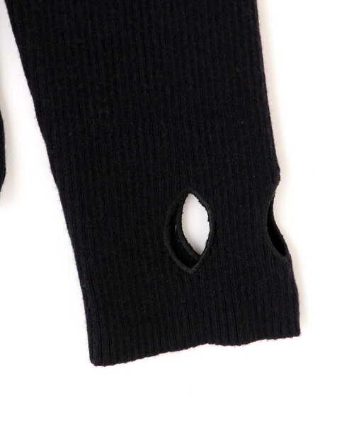 JILL by JILL STUART（ジルバイジルスチュアート）の「◇カットアウトニット（ニット/セーター・レディース・ブラック/グリーン・FREE）」の21枚目の写真