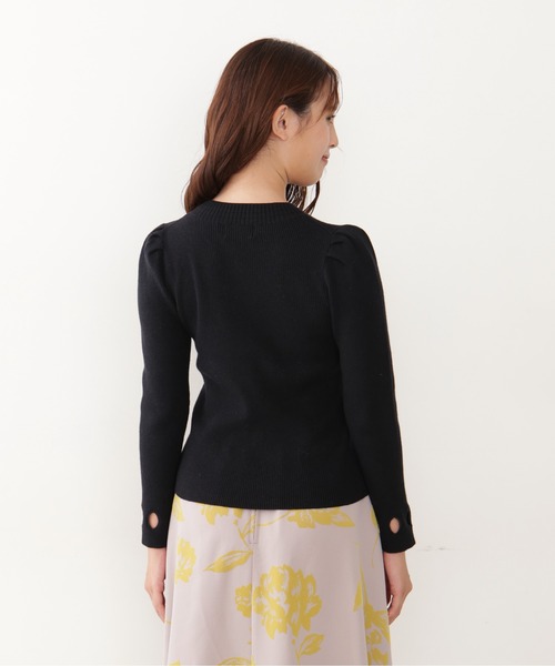 JILL by JILL STUART（ジルバイジルスチュアート）の「◇カットアウトニット（ニット/セーター・レディース・ブラック/グリーン・FREE）」の9枚目の写真