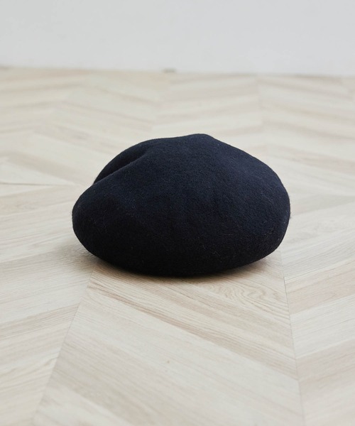 ROPE' PICNIC(ロペピクニック)の「ウールキャスケット(キャスケット・レディース・ベージュ/ブラック・FREE)」の5枚目の写真