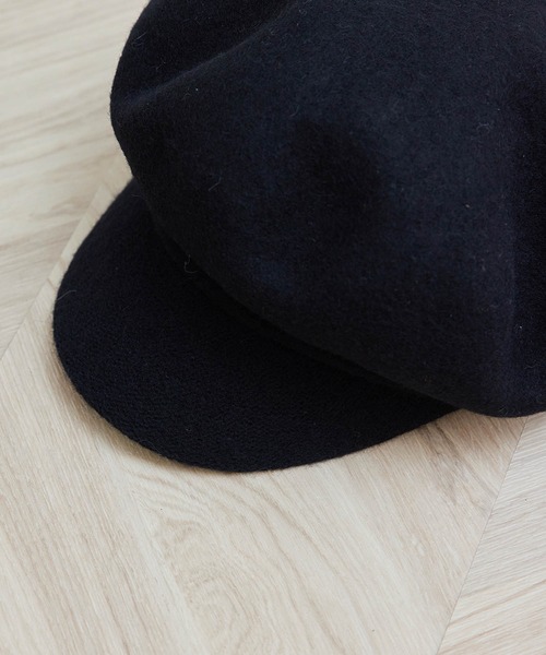 ROPE' PICNIC(ロペピクニック)の「ウールキャスケット(キャスケット・レディース・ベージュ/ブラック・FREE)」の6枚目の写真