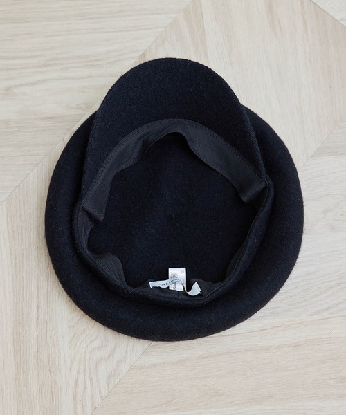 ROPE' PICNIC(ロペピクニック)の「ウールキャスケット(キャスケット・レディース・ベージュ/ブラック・FREE)」の7枚目の写真