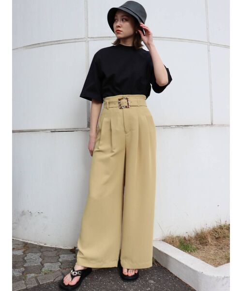 MURUA(ムルーア)の「ヴィーガンレザーバケットハット(ハット・レディース・ブラック/アイボリー・FREE)」の12枚目の写真