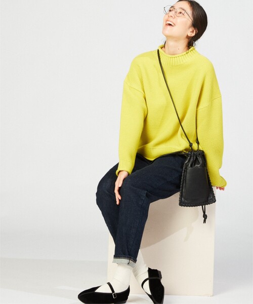 THE SHOP TK (ザ ショップ ティーケー )の「◆カラーロービングニットプルオーバー(ニット/セーター・レディース・ライトブルー/ブラック/イエロー/オレンジ/グリーン/アイボリー/ワインレッド/ブラウン系・11/12/13/14)」の12枚目の写真