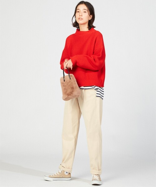 THE SHOP TK (ザ ショップ ティーケー )の「◆カラーロービングニットプルオーバー(ニット/セーター・レディース・ライトブルー/ブラック/イエロー/オレンジ/グリーン/アイボリー/ワインレッド/ブラウン系・11/12/13/14)」の19枚目の写真