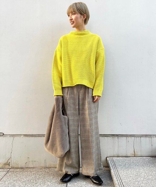 THE SHOP TK (ザ ショップ ティーケー )の「◆カラーロービングニットプルオーバー(ニット/セーター・レディース・ライトブルー/ブラック/イエロー/オレンジ/グリーン/アイボリー/ワインレッド/ブラウン系・11/12/13/14)」の20枚目の写真
