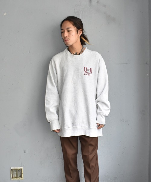 VINTAGE(ヴィンテージ)の「【ヴィンテージ古着】90's SOFFE Fleece "U of D JESUIT" リバースタイプ クルーネックスウェット(スウェット・メンズ・グレー・X-LARGE)」の7枚目の写真