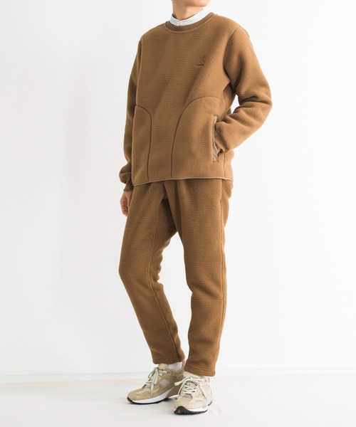 And A（アンドエー）の「GRAMICCI グラミチ / BOA FLEECE PULLOVER ボアフリースプルオーバースウェット トレーナー（セットアップ） / GUJK-21F073（スウェット・メンズ・ナチュラル/ベージュ/ブラック/オリーブ・X-LARGE/MEDIUM/LARGE/SMALL）」の20枚目の写真