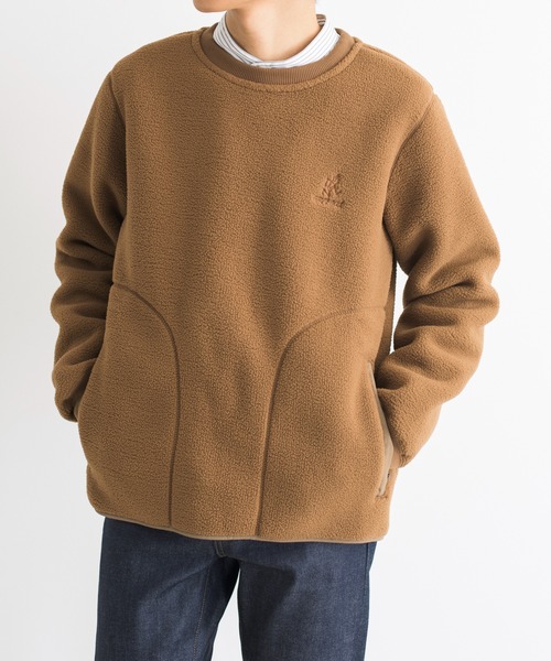 And A（アンドエー）の「GRAMICCI グラミチ / BOA FLEECE PULLOVER ボアフリースプルオーバースウェット トレーナー（セットアップ） / GUJK-21F073（スウェット・メンズ・ナチュラル/ベージュ/ブラック/オリーブ・X-LARGE/MEDIUM/LARGE/SMALL）」の17枚目の写真