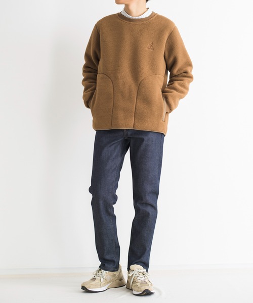 And A（アンドエー）の「GRAMICCI グラミチ / BOA FLEECE PULLOVER ボアフリースプルオーバースウェット トレーナー（セットアップ） / GUJK-21F073（スウェット・メンズ・ナチュラル/ベージュ/ブラック/オリーブ・X-LARGE/MEDIUM/LARGE/SMALL）」の18枚目の写真