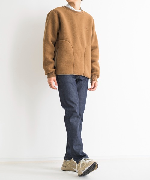 And A（アンドエー）の「GRAMICCI グラミチ / BOA FLEECE PULLOVER ボアフリースプルオーバースウェット トレーナー（セットアップ） / GUJK-21F073（スウェット・メンズ・ナチュラル/ベージュ/ブラック/オリーブ・X-LARGE/MEDIUM/LARGE/SMALL）」の19枚目の写真