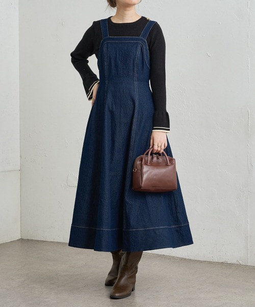 natural couture（ナチュラルクチュール）の「【WEB限定カラー有り】袖口フレア配色リブニット（ニット/セーター・レディース・その他1/その他3/ブラック/その他2/ベージュ/その他4・FREE）」の21枚目の写真