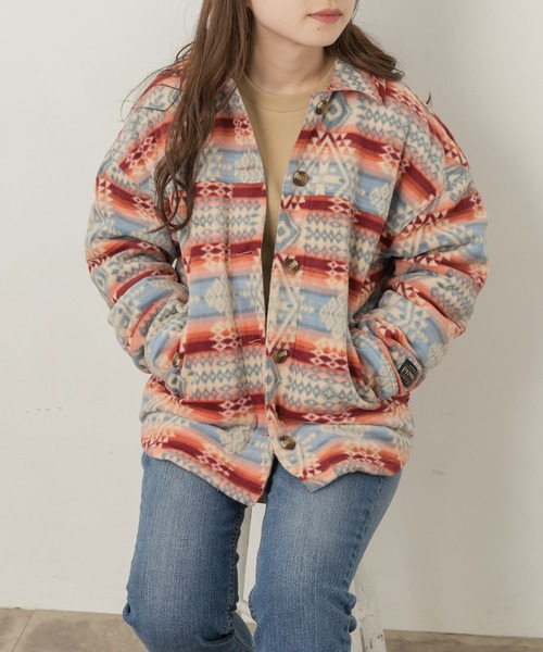 ROXY　PENDLETON FLEECE SHIRTS