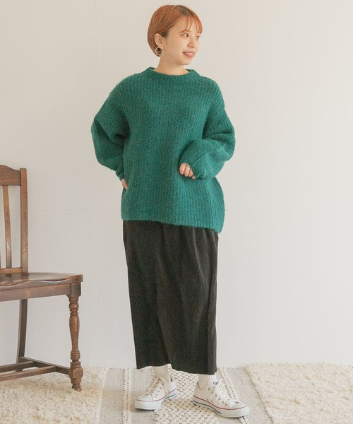 ITEMS URBANRESEARCH（アイテムズ アーバンリサーチ）の「プリーツタイトスカート（スカート・レディース・ブラック/モカ/グレー系その他・FREE）」の12枚目の写真