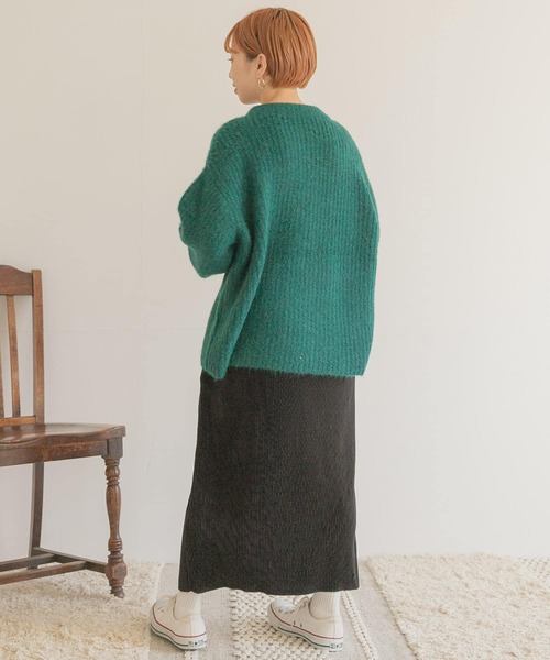 ITEMS URBANRESEARCH（アイテムズ アーバンリサーチ）の「プリーツタイトスカート（スカート・レディース・ブラック/モカ/グレー系その他・FREE）」の13枚目の写真