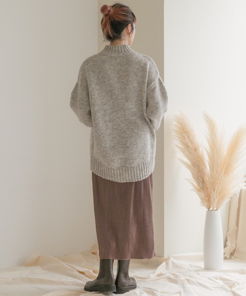 ITEMS URBANRESEARCH（アイテムズ アーバンリサーチ）の「プリーツタイトスカート（スカート・レディース・ブラック/モカ/グレー系その他・FREE）」の22枚目の写真