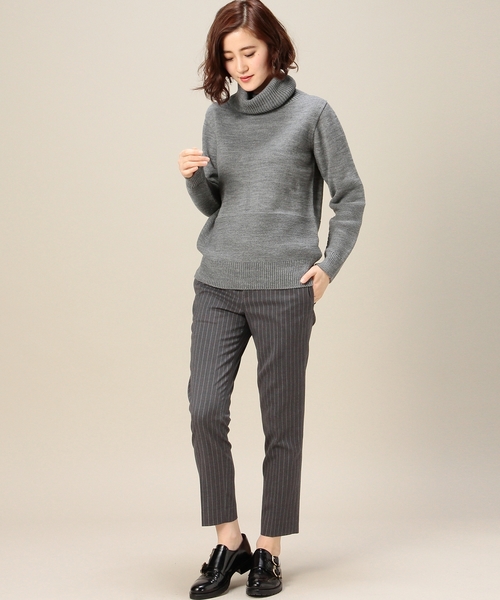 BEAUTY&YOUTH UNITED ARROWS(ビューティーアンドユースユナイテッドアローズ)の「BYTF ピンストライプテーパードパンツ ◆(その他パンツ・レディース・グレー/ネイビー・LARGE/SMALL/MEDIUM)」の10枚目の写真