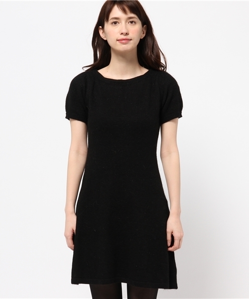 Chico（チコ）の「半袖アンゴラニット（チュニック・レディース・グレー/レッド/ブラック・FREE）」の6枚目の写真